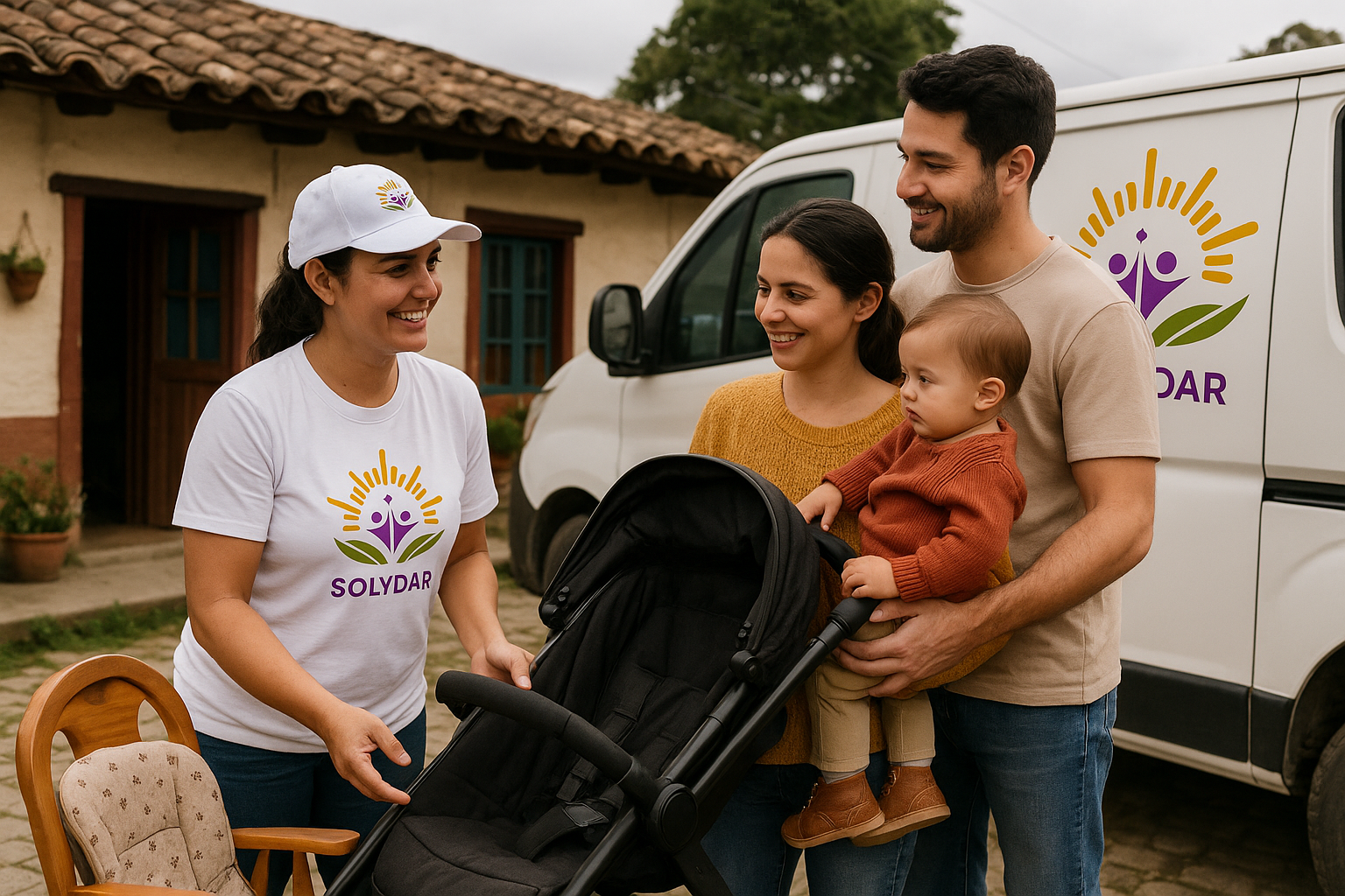Una persona adulta y un niño pequeño interactuando, representando la donación y el impacto en la infancia.